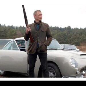 The James Bond Skyfall Scotland ~ BARBOUR BEACON SPORTS WAXED BLAZER JACKET 2XL